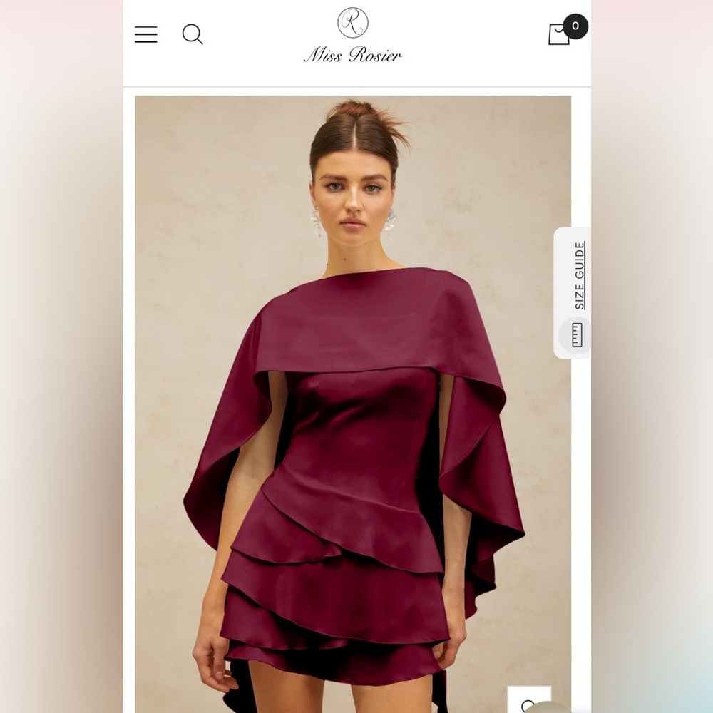 Miss Rosier Red Cape Dress